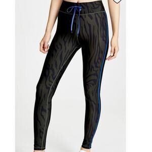 The Upside Midnight Tiger High Rise Yoga Pants Revolve Army Green Black EUC XS